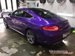 Mercedes-Benz C250 Coupe Gloss Metallic Purple by Impressive Wrap 2016 года